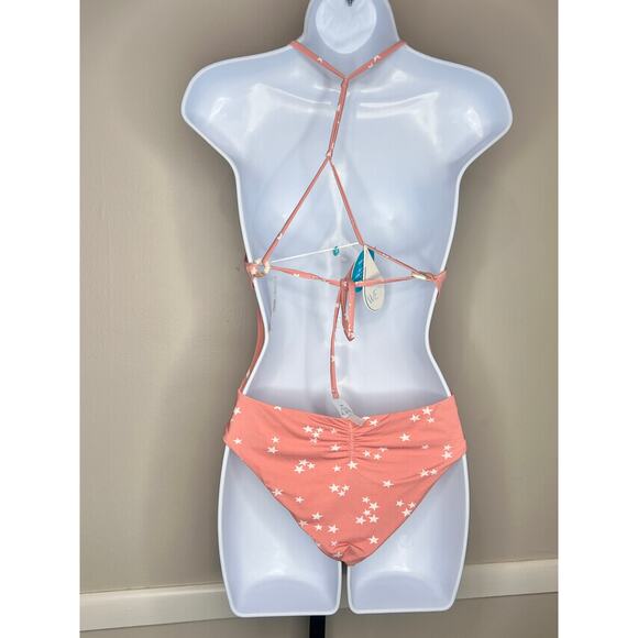 WET Swimswear Aria Starlets One Piece Swimsuit Rose Stars Women's Size XS NWT - Picture 5 of 5